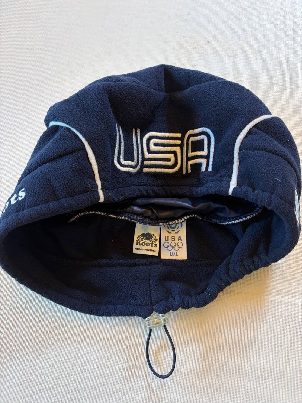 Collectors USA Embroidered Navy Fleece Hat - Roots Olympics Toronto 2006